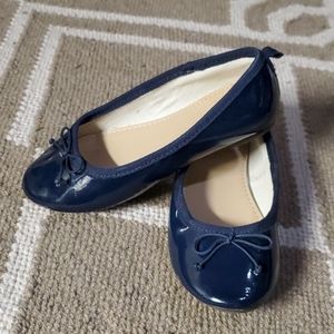 Crewcuts navy patent flats, size 11